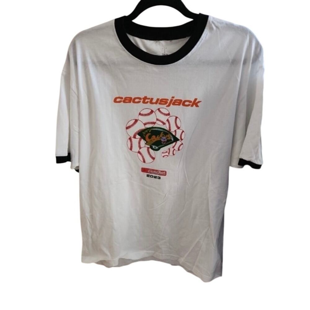 Travis Scott Cactus Jack 2023 Celebrity Softball Classic Tee Shirt *NEW
